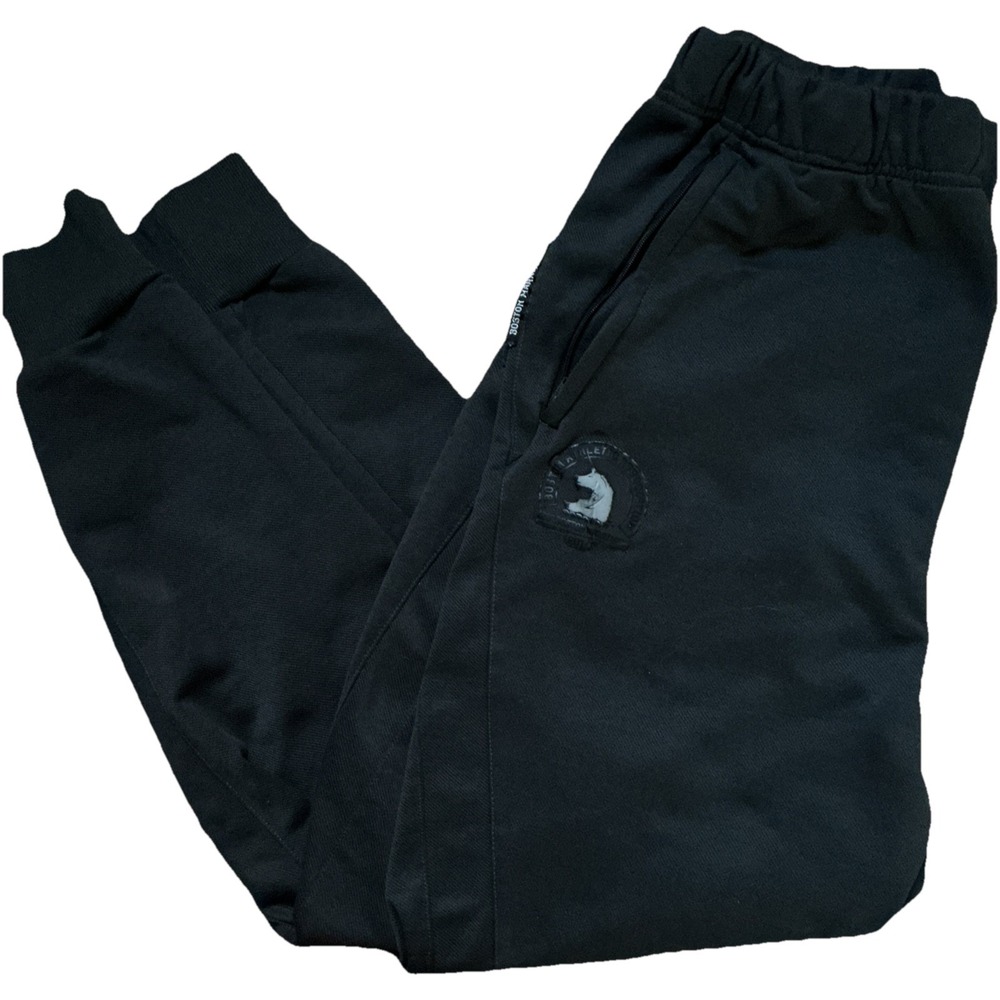 Adidas Official Boston Marathon Logo Running M-L Black Sweatpants Joggers '16